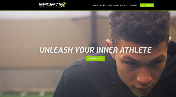 Sports Performance Academy Website