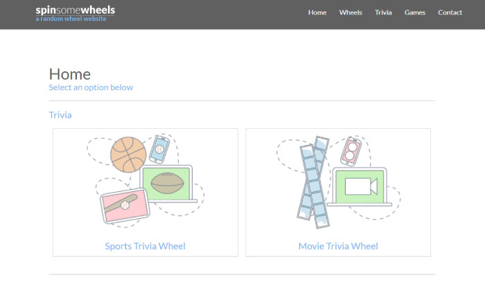 Spin Some Wheels Website